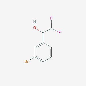 molecular formula C8H7BrF2O B3005366 1-(3-Bromophenyl)-2,2-difluoroethan-1-ol CAS No. 1540018-38-9