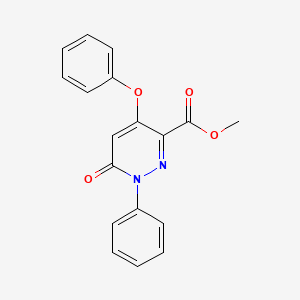 Methyl 6-oxo-4-phenoxy-1-phenyl-1,6-dihydro-3-pyridazinecarboxylate
