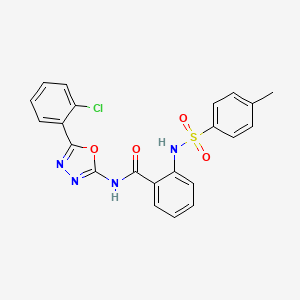 N-[5-(2-chlorophenyl)-1,3,4-oxadiazol-2-yl]-2-[(4-methylphenyl)sulfonylamino]benzamide