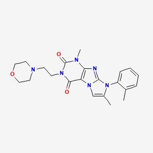 1,7-dimethyl-3-(2-morpholinoethyl)-8-(o-tolyl)-1H-imidazo[2,1-f]purine-2,4(3H,8H)-dione
