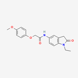 molecular formula C19H20N2O4 B3005548 N-(1-ethyl-2-oxoindolin-5-yl)-2-(4-methoxyphenoxy)acetamide CAS No. 921773-87-7