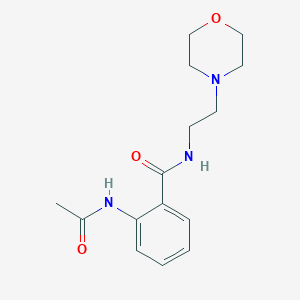 B3005549 2-acetamido-N-(2-morpholin-4-ylethyl)benzamide CAS No. 348614-21-1