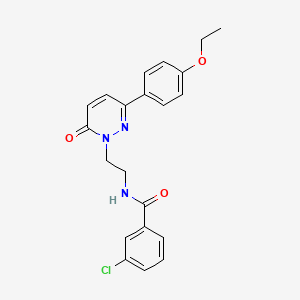 3-chloro-N-(2-(3-(4-ethoxyphenyl)-6-oxopyridazin-1(6H)-yl)ethyl)benzamide