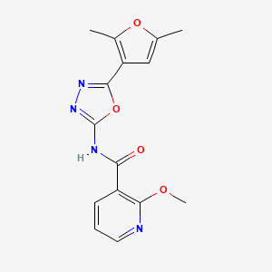 N-(5-(2,5-dimethylfuran-3-yl)-1,3,4-oxadiazol-2-yl)-2-methoxynicotinamide