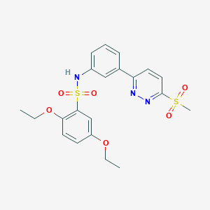 2,5-diethoxy-N-(3-(6-(methylsulfonyl)pyridazin-3-yl)phenyl)benzenesulfonamide