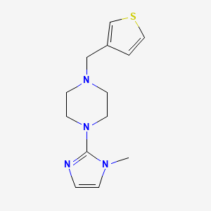 1-(1-methyl-1H-imidazol-2-yl)-4-(thiophen-3-ylmethyl)piperazine