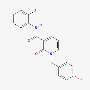 1-(4-fluorobenzyl)-N-(2-fluorophenyl)-2-oxo-1,2-dihydropyridine-3-carboxamide