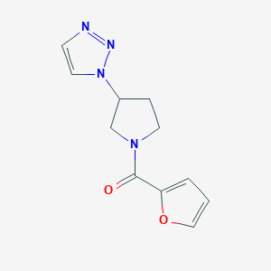 (3-(1H-1,2,3-triazol-1-yl)pyrrolidin-1-yl)(furan-2-yl)methanone