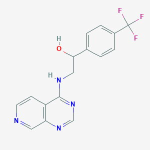 2-(Pyrido[3,4-d]pyrimidin-4-ylamino)-1-[4-(trifluoromethyl)phenyl]ethanol