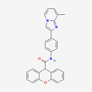 N-(4-(8-methylimidazo[1,2-a]pyridin-2-yl)phenyl)-9H-xanthene-9-carboxamide