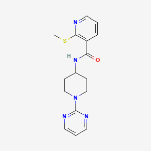 2-(methylsulfanyl)-N-[1-(pyrimidin-2-yl)piperidin-4-yl]pyridine-3-carboxamide