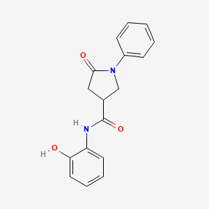 N-(2-hydroxyphenyl)-5-oxo-1-phenylpyrrolidine-3-carboxamide