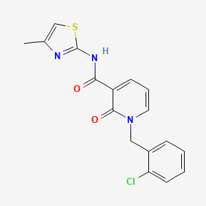 1-(2-chlorobenzyl)-N-(4-methylthiazol-2-yl)-2-oxo-1,2-dihydropyridine-3-carboxamide
