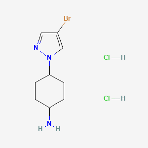 (1R,4r)-4-(4-bromo-1H-pyrazol-1-yl)cyclohexan-1-amine dihydrochloride