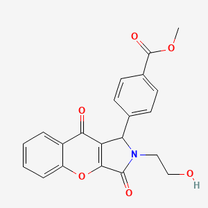 methyl 4-[2-(2-hydroxyethyl)-3,9-dioxo-1H-chromeno[2,3-c]pyrrol-1-yl]benzoate