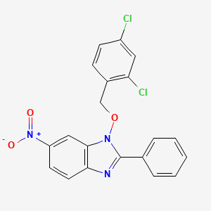 1-[(2,4-dichlorobenzyl)oxy]-6-nitro-2-phenyl-1H-1,3-benzimidazole