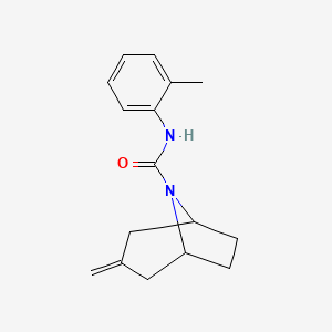 molecular formula C16H20N2O B3005585 3-Methylidene-N-(2-methylphenyl)-8-azabicyclo[3.2.1]octane-8-carboxamide CAS No. 2319851-12-0
