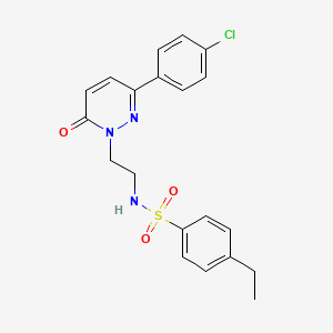 N-(2-(3-(4-chlorophenyl)-6-oxopyridazin-1(6H)-yl)ethyl)-4-ethylbenzenesulfonamide
