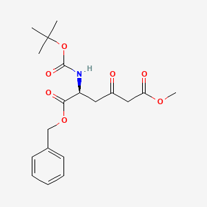 (S)-1-Benzyl 6-methyl 2-((tert-butoxycarbonyl)amino)-4-oxohexanedioate