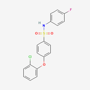 4-(2-chlorophenoxy)-N-(4-fluorophenyl)benzenesulfonamide