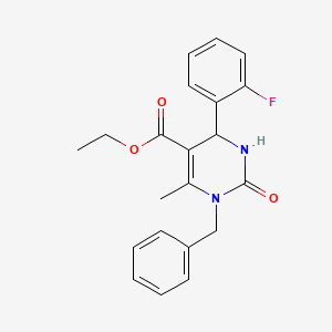 Ethyl 1-benzyl-4-(2-fluorophenyl)-6-methyl-2-oxo-1,2,3,4-tetrahydropyrimidine-5-carboxylate
