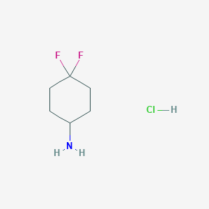 molecular formula C6H12ClF2N B030056 4,4-Difluorocyclohexylamine hydrochloride CAS No. 675112-70-6