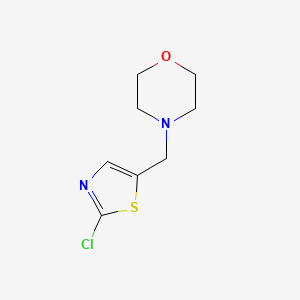 molecular formula C8H11ClN2OS B3005601 4-[(2-Chloro-1,3-thiazol-5-yl)methyl]morpholine CAS No. 339105-10-1