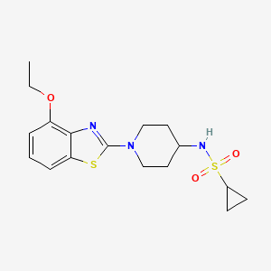 N-[1-(4-Ethoxy-1,3-benzothiazol-2-yl)piperidin-4-yl]cyclopropanesulfonamide