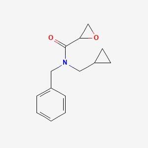 N-Benzyl-N-(cyclopropylmethyl)oxirane-2-carboxamide