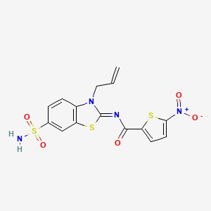 (Z)-N-(3-allyl-6-sulfamoylbenzo[d]thiazol-2(3H)-ylidene)-5-nitrothiophene-2-carboxamide