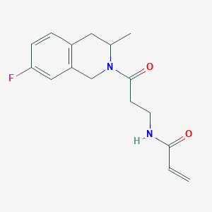 N-[3-(7-Fluoro-3-methyl-3,4-dihydro-1H-isoquinolin-2-yl)-3-oxopropyl]prop-2-enamide