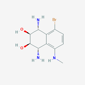 (1S,2R,3S,4R)-1,4-diamino-5-bromo-8-(methylamino)-1,2,3,4-tetrahydronaphthalene-2,3-diol (racemic)
