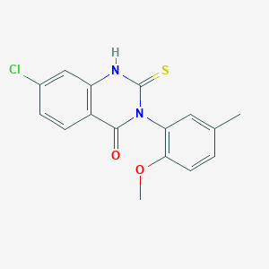 7-chloro-2-mercapto-3-(2-methoxy-5-methylphenyl)quinazolin-4(3H)-one