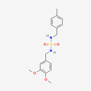 molecular formula C17H22N2O4S B3005632 N-(3,4-dimethoxybenzyl)-N'-(4-methylbenzyl)sulfamide CAS No. 337924-36-4
