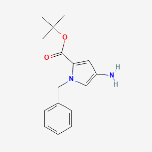 molecular formula C16H20N2O2 B3005650 Tert-butyl 4-amino-1-benzylpyrrole-2-carboxylate CAS No. 2248323-61-5