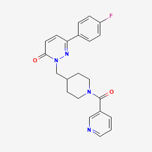 6-(4-fluorophenyl)-2-((1-nicotinoylpiperidin-4-yl)methyl)pyridazin-3(2H)-one
