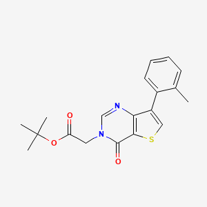 tert-butyl [7-(2-methylphenyl)-4-oxothieno[3,2-d]pyrimidin-3(4H)-yl]acetate