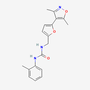 1-[[5-(3,5-Dimethyl-1,2-oxazol-4-yl)furan-2-yl]methyl]-3-(2-methylphenyl)urea