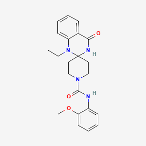 1'-ethyl-N-(2-methoxyphenyl)-4'-oxo-3',4'-dihydro-1'H-spiro[piperidine-4,2'-quinazoline]-1-carboxamide
