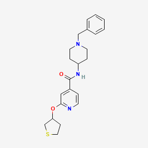 N-(1-benzylpiperidin-4-yl)-2-((tetrahydrothiophen-3-yl)oxy)isonicotinamide