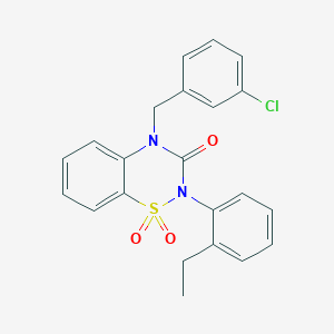 4-(3-chlorobenzyl)-2-(2-ethylphenyl)-2H-1,2,4-benzothiadiazin-3(4H)-one 1,1-dioxide