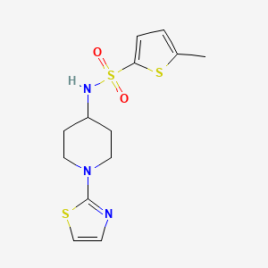 molecular formula C13H17N3O2S3 B3005680 5-METHYL-N-[1-(1,3-THIAZOL-2-YL)PIPERIDIN-4-YL]THIOPHENE-2-SULFONAMIDE CAS No. 1448056-83-4