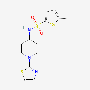 5-methyl-N-(1-(thiazol-2-yl)piperidin-4-yl)thiophene-2-sulfonamide