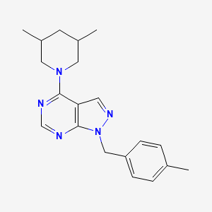 molecular formula C20H25N5 B3005692 4-(3,5-dimethylpiperidin-1-yl)-1-(4-methylbenzyl)-1H-pyrazolo[3,4-d]pyrimidine CAS No. 612524-26-2