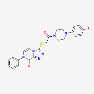 3-({2-[4-(4-fluorophenyl)piperazin-1-yl]-2-oxoethyl}thio)-7-phenyl[1,2,4]triazolo[4,3-a]pyrazin-8(7H)-one
