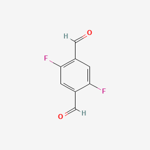 molecular formula C8H4F2O2 B3005706 2,5-Difluoroterephthalaldehyde CAS No. 608145-27-3