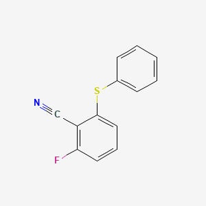 molecular formula C13H8FNS B3005710 2-Fluoro-6-(phenylsulfanyl)benzonitrile CAS No. 348168-76-3