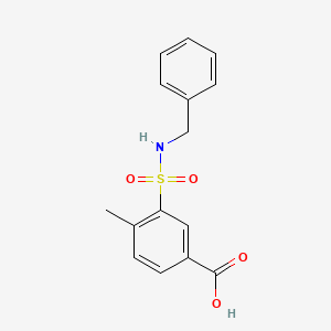 3-(Benzylsulfamoyl)-4-methylbenzoic acid