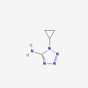 molecular formula C4H7N5 B3005719 1-cyclopropyl-1H-1,2,3,4-tetrazol-5-amine CAS No. 1541659-50-0