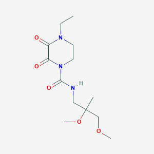 molecular formula C13H23N3O5 B3005721 N-(2,3-dimethoxy-2-methylpropyl)-4-ethyl-2,3-dioxopiperazine-1-carboxamide CAS No. 2034397-41-4